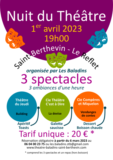 Nuit du Théâtre Les Baladins